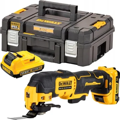 Mjet multifunksional Dewalt DCS353D2, 12V, 2 bateri 2Ah, i verdhë - 3
