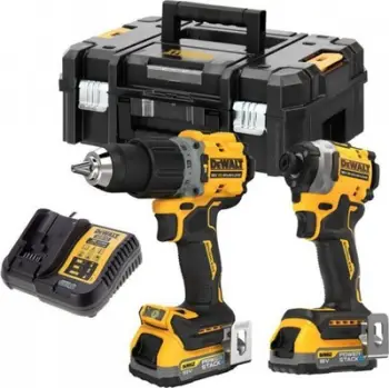 Set veglash Dewalt DCD805 DCF850, 18V, 2x1.7Ah, i verdhë