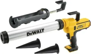Pistole silikon DeWalt DCE581NK, 18V, pa bateri, e verdhë