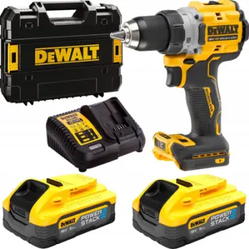 Makineri kaçavidë spirale Dewalt DCD800H2T, 18V XR, 2x5Ah, e verdhë