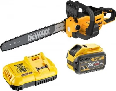 Sharrë zinxhir Dewalt DCMCS575X1, 54V, shufër 50 cm, e verdhë - 1
