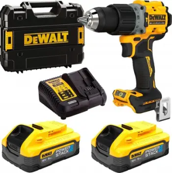 Çekiç vidhosës Dewalt DCD805H2T, 18V, 2x 5Ah bateri, i verdhë