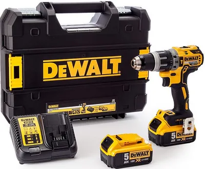 Makinë shpuese DeWalt DCD796P2, e zezë/e verdhë - 1