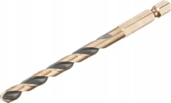 Frezë metali Dewalt DT20609 HSS G, 6.5mm, bisht HEX 1/4", black and gold