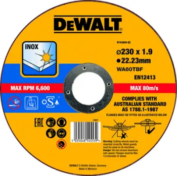 Disk metali për prerje Dewalt, 230x1.9mm