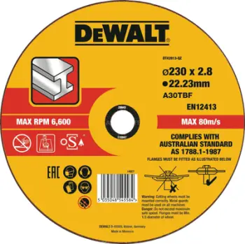 Disk prerës për metal Dewalt (DT43913 - QZ) , 230 x 3.0 mm