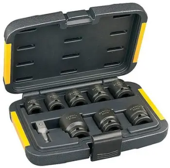 Set prizash me impakt Dewalt (DT7507-QZ), 1/2", 10-27mm, 9 copë