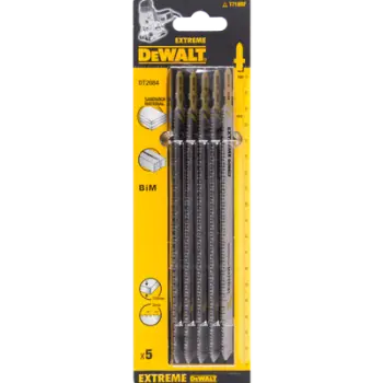 Teh sharre për metal Dewalt DT2154, 180x148mm, 5 copë, i zi