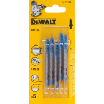 Teh sharre për metal Dewalt DT2160, 76x50mm, 5 copë, i zi