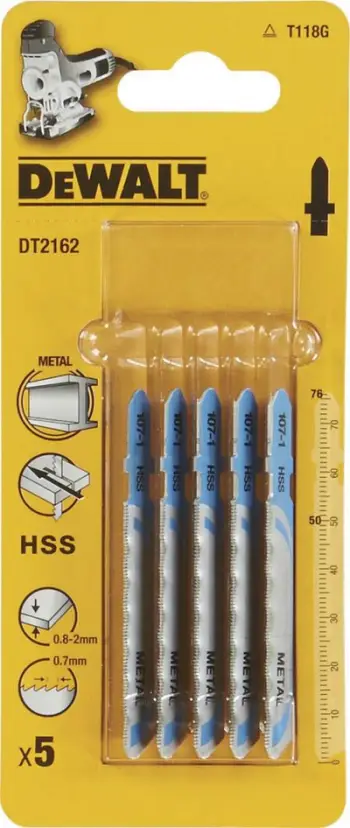 Tehe sharre Dewalt T HSS, 76 x 50 mm, 5 copë
