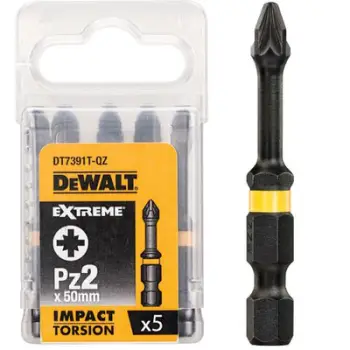 Set bitë Dewalt, 50 mm, tip Torsion Pz2 (modeli DT7391T)