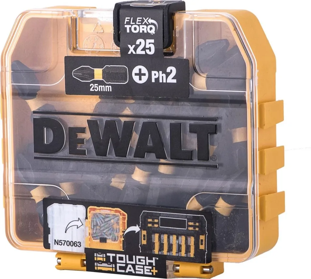 Set i majeve për vegla pune Dewalt DT70555T-QZ, PH2 x 25mm, 1/4", 25 copë - 3