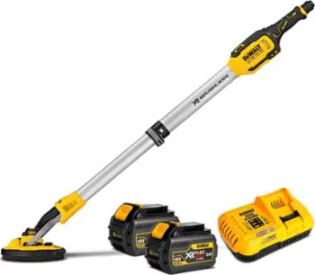 Grinder këndor DeWalt LTX, 125 mm, pa tel, i verdhë