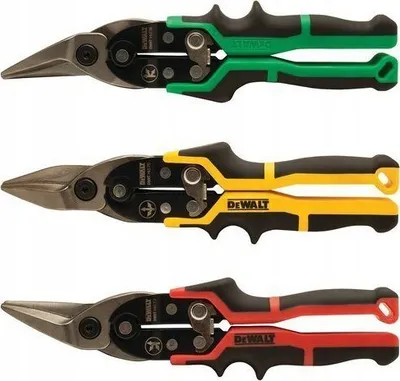 Set gërshërë llamarine Dewalt DWHT14676, 3 copa, ergonomike, shumëngjyrëshe - 1