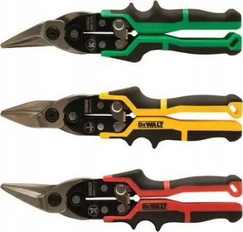Set gërshërë llamarine Dewalt DWHT14676, 3 copa, ergonomike, shumëngjyrëshe