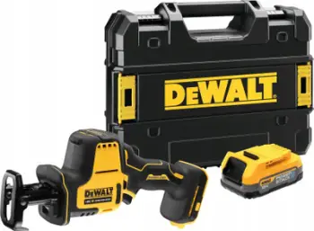 Sharrë reciproke Dewalt 18V XR, bateri 1.7Ah Powerstack, pa kabllo