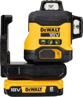 Nivel lazer DeWALT 3 Line, 3 vija, prizë Type C, i verdhë