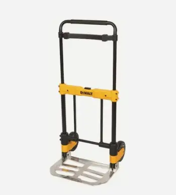 Karrocë palosëse transporti Dewalt DXWT-FT512, kapacitet 190kg, metalike, e verdhë e zezë