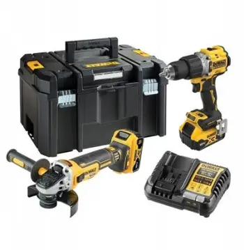 Set veglash pa kabllo DeWalt DCK2026P2T, 18V XR, 2x5.0Ah, i verdhë