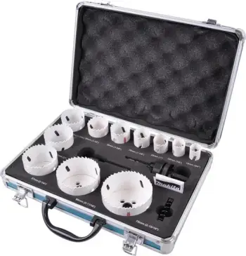 Set sharra rrethore Makita D-47298, 14 copë, me valixhe