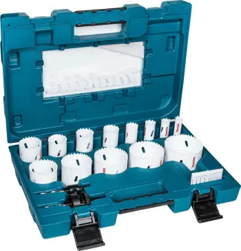 Set sharra rrethore Makita D-63993, 16 copa, bimetal/HSS, për alumini/plastikë/çelik/druri