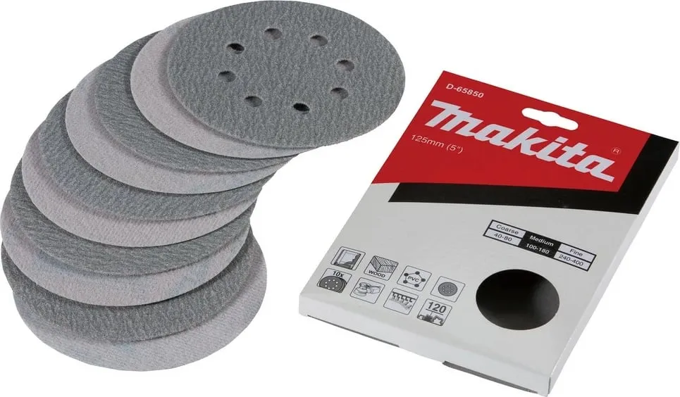 Disk rëre Makita D-65850, 12.5 cm, për dru, 10 copë, gri - 3