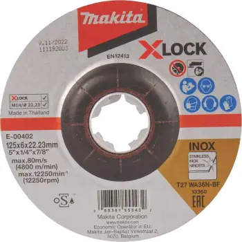 Disk bluarje Makita E-00402, për metal, 12.5 cm, 6 mm