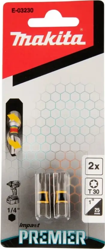 Bit Torx Makita E-03230 T30, 2 copë, 25mm