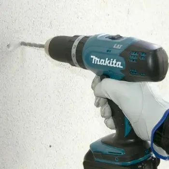 Makineri shpimi Makita DHP453RFE, 18V, 3Ah, me valixhe, jeshile