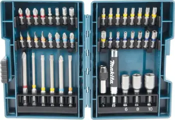 Set bitash Makita B-55697 43 copë, blu