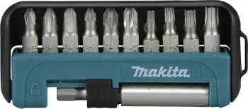 Set bitash Makita D-64995, 1/4 inch, 10 copë, magnetik
