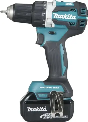 Kaçavidë me bateri Makita DDF484RTJ, 18V, 5Ah, kaltër/zezë