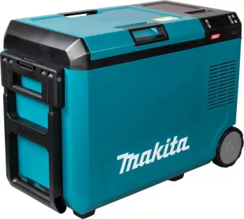 Kuti termike Makita CW004GZ 40V, portative, LED display, me rrota, zi/kaltër