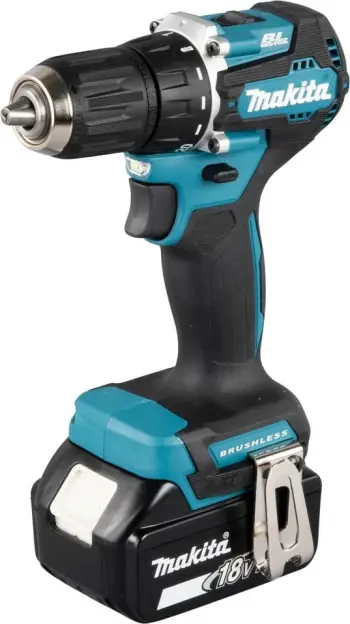 Kaçavidë elektrike Makita DDF487RFE3, 18V, 3 bateri, ngjyrë kaltër/zezë/çelik
