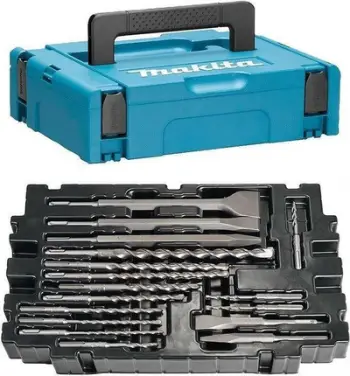 Set shpuese dhe daltash SDS Plus Makita B-53877, 17 copë, me valixhe Makpac