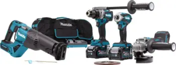 Set veglash pa kabllo Makita M DK0126G401, 40V XGT, 2x 4.0Ah, me çantë transporti