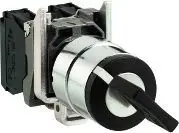 Ndërprerës Schneider Electric me 2 pozicione, çelës 22 mm, i zi