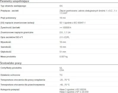 Llambë sinjalizuese Schneider Electric, 12 mm, e kuqe - 1