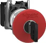 Buton sigurie Schneider Electric(XB4BS9445), 22mm, 1Z, 1R, IP66, i kuq