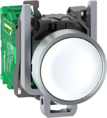 Buton wireless Schneider Electric Harmony XB4R ZB4RTA1, transmiter pa bateri, metalik, i bardhë