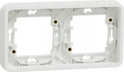 Bazë e montimit Schneider Electric Mureva Styl MUR39101, 2x horizontale, e bardhë - 1