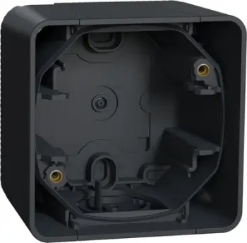 Bazë sipërfaqësore Schneider Electric Mureva Styl MUR37911, IP55, 1x, antracit