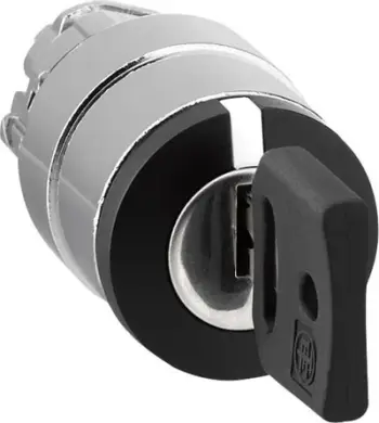 Çelës me bravë Schneider Electric ZB4BG03, 3 pozicione, O 22mm, Ronis 455