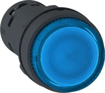 Buton ndriçues Schneider Electric XB7NW36B1, LED blu, 24V AC/DC, IP54 IP65