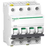 Ndërprerës i qarkut elektrik Schneider IC60N, 4P, 25 A, IP20, AC/DC