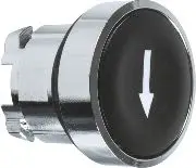 Buton aktivizues Schneider Electric, me shigjetë poshtë, i zi