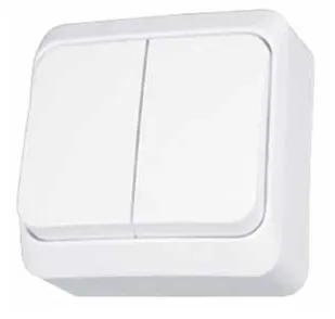 Ndërprerës i dyfishtë drite Schneider Electric Prima - WDE001050, i bardhë - 1