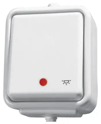 Prizë Schneider Electric, 10 A, 250 V, IP44, e bardhë