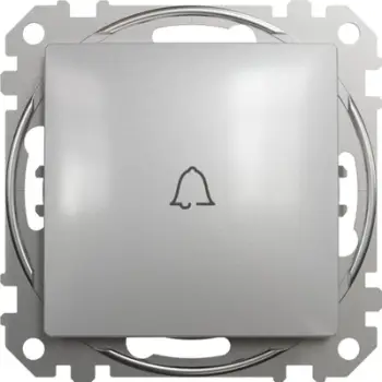 Buton zile Schneider Electric Sedna Design SDD113131, 1 pol, argjend alumini