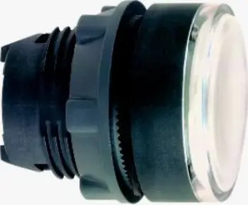 Buton i ndriçuar Schneider Electric ZB5AH013, 22mm, LED, i bardhë